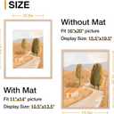decorUhome Solid Wood 16x20 Picture FrameFits 11x14 Photo with Mat