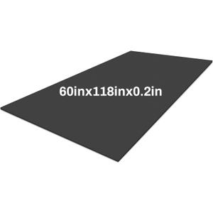 Frienda 1 Pack 118" x 60" x 0.2" Upholstery High Density Craft Sheets Cushion Foam Replacement Rectangle Cut to Size Cushion Chair Padding, Suitable for Shipping, Packing, Mailing, DIY, Cosplay(Black)