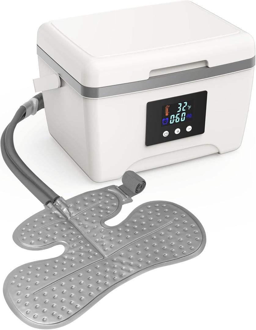 Ice Machine for Shoulder After Surgery with Programmable Panel, Timer Looped Cold Therapy Machine Shoulder with Leakproof Quick Connector, Upgrade Pad, Shoulder Ice Machine for Rotator Cuff Recovery