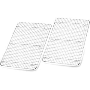 2-Pack Cooling Rack - 11.5"x16.5" Stainless Steel Baking Racks, Oven/Dishwasher Safe - Perfect for Cookies, Roasting, Grilling - Fits Half Sheet & Jelly Roll Pans