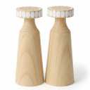 Wooden Candle Holder 2 pack