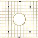 Starstar Sinks Protector Matte Gold 304 Stainless Steel Kitchen Sink Bottom Grid, Rack (26 L x 14-3/8 W)
