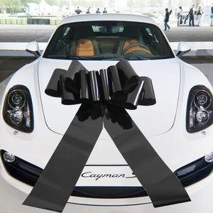1Pcs Giant Car Bow, 21 Inch Gift Decoration for Large Presents, Lady Surprise Party, Wedding Reception, Birthday, Christmas - Black