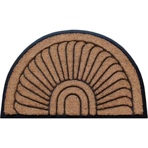 A1HC Natural Coir and Rubber Door Mat, 24”x36”, Thick Durable Doormats for Entrance, Heavy Duty, Low Pile Door Mat, Easy to Clean, Long Lasting Front Entry Doormat