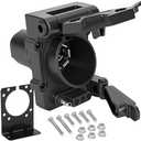 CXTM Multi Tow 7 and 5 Pin Trailer Connector Heavy Duty 7 Blade to 7 Blade and 5 Flat Trailer Plug Adapter,Truck Plug for Towing Pickup SUV RV Camper Dual-Output 7 Blade & 5 Flat