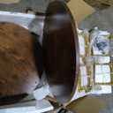 APPOLYN 4 Tier Rotating Bookshelf, 360° Display Rotating Bookcase Corner Storage Rack with Special Visible Partition Storage, Gold