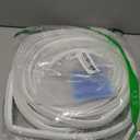 Weather Stripping Door Seal Strip - Soundproof Q-Shaped Foam for Exterior Door Frame, Large Gap Seal, Noise Cancelling, Easy to Install (White, 21FT)