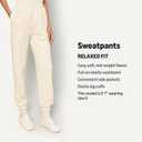 Amazon Essentials x Sofia Grainge Women's High-Rise Relaxed-Fit Jogger (Medium, Ivory)