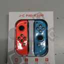 Costec Joy Con for Nintendo Switch Replacement for Nintendo Switch Controller, Compatible with Switch, Wireless Left and Right Joy Con for Switch Nintendo Support Dual Vibration/Wake-up/Screenshot, Joy Con Controller for Switch OLED Lite [Neon Red/Neon Blue]