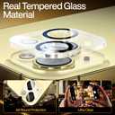 SMARTDEVIL 3-Pack Screen Protector for iPhone 15 Plus with 3-Pack Camera Lens Protector, Clear 9H Tempered Glass Film, Super Fast Installation (Dust-Free & Bubble-Free), Alignment Tool
