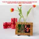2 x Christmas Picture Frame, Our First Christmas As Mommy And Daddy Picture Frame, Wooden Tabletop Photo Frame With Stand, Winter Holiday Christmas Frame Gifts For New Mommy Daddy -C08