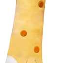 PEACH CAT Cute Long Giraffe Plush Pillow Kawaii Giraffe Stuffed Animal for Girls and Boys Yellow 35.4"