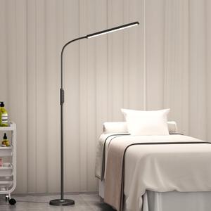Bright LED Floor Lamps Remote Dimming for Eyelash Extension Tattoo Manicure Craft Drawing Makeup,Living Room Bedroom Office Adjustable Standing Reading Lights Esthetician Decor Supplies Nail lamp