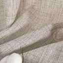 YoungsTex Natural Linen Curtains 63 Inches Long for Living Room, Beige Light Filtering Drapes Semi Sheer Textured with Bronze Grommet Privacy for Bedroom, 2 Panels, 42 X 63 Inch