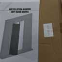 Bifold Doors for 24" x 80" Opening, 1-lite Mirror Closet Folding Doors with Hardware kit Included, Easy Assembly, White