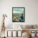 10 x Barossa Valley Australia Landscape Poster Art Print, Retro Vintage Wall Art Nature Landscape Painting Decor Gallery 23 (Barossa Valley Australia, 8 x 10 inches, Unframed)