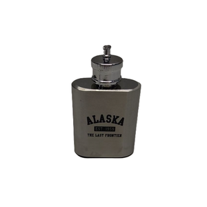 Alaska Est. 1959 The Last Frontier Flask. 1 oz. Stainless Steel