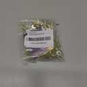 haisstronica 50pcs #10 Yellow Heat Shrink Fork Connectors, 12-10 Gauge Insulated Electrical Crimp Wire Terminals