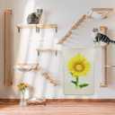 Cat Scratcher Mat, 23.6 X 15.7 Inch Natural Sisal Cat Scratch Mats,Cat Wall Scratcher for Indoor Cats with Adhesive Hook Protect Carpets and Sofas