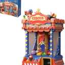 PANTASY Retro Circus Claw Machine Building Kit, Arcade Style Arcade Machine Block Model with Lights & Music, Interactive Collectible Building Set and Display Toy for Adults and Kids