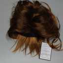 Mens Brown Wig Short Fluffy Natural Hair Synthetic Halloween Cosplay Costume Party Full Wigs, Brown A