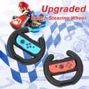 Steering Wheel for Mario Kart Nintendo Switch, Switch Racing Steering Wheel for Mario Kart 8 Deluxe Compatible Nintendo Switch/Switch OLED, Switch Joy Con Controller Race Accessories (Upgrade 4 Pack)