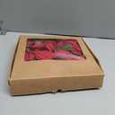 Ling's Moment Christmas Artificial Flowers 25Pcs Dark Red Roses Decor w/Stems,3" DIY Foam Floral for Wedding Bouquet/Centerpieces, Outdoors Party Backdrop, Room/Table Decorations