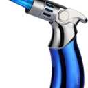 VEXO-Mini4 Torch Lighter Quad 4 Jet Flame Windproof Butane Refill Portable Lighter for Grill BBQ Candle Camping, Gift Idea (Butane NOT Included) (Blue)
