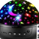 COOLNIGHT Night Light for Kids,93 Lighting+3 Films Kids Night Light Projector,Remote+Dimmable Star Projector,360° Ceiling Stars Glow in The Dark Stars,Christmas Gifts for 4 Year Old Boy Birthday Gift