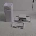 Bathroom Automatic Trash Can 3 Pack 2.2 Gallon Motion Sensor Touchless Small Slim Garbage Can with Lid Smart Electric Narrow Garbage Bin for Bedroom Living Room Office Kitchen (White)