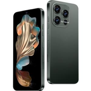16 ProMa x Smartphone Unlocked Cell Phone, 6.99 HD Screen5G Phone, 12+512GB phoneunlocked, Android 13.0, 68+108MP Zoom Camera, Fingerprint Button Unlock-and take Photos (Deep Green)