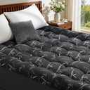 4 Inch Memory Foam Mattress Topper King Size - Extra Thick 2000 GSM Pillow Top Mattress Topper Body-Contouring Support for Back Pain,Breathable Cover with 6"-18" Deep Pocket (Black,78"x80")