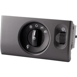 Headlight Switch Fog Light Switch for 2005-2006-2007-2008 Ford F150,2006-2007 Lincol Mark LT, Headlamp Dimmer Control Low Beam Instrument Panel Knob 5L3Z11654CAB,SW7344,1S9939