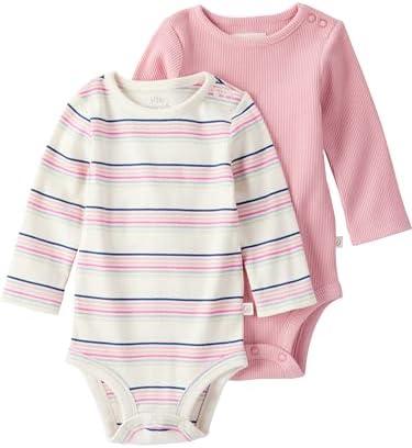 little planet by carter's baby-girls 2-pack Long Sleeve Bodysuits Made With Organic Cotton 12 M