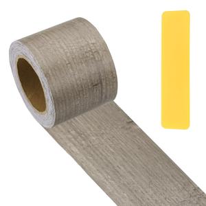 PATIKIL Wood Grain Repair Tape 2" x33', Self Adhesive Realistic Textured Repair Patch Peel and Stick Wood Tape with Scraper for Floor Door Window Furniture Table Gray Oak