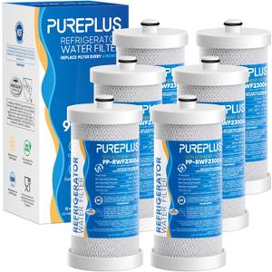 PUREPLUS WF1CB Replacement for Frigidaire PureSource WFCB, RG100, NGRG2000, WF284, Kenmore 9910, 469906, 469910, RF100, RWF1030, MPF16135, RWF2300A, BCF84, 9913, 9906 Refrigerator Water Filter, 6Pack
