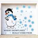 82PCS Christmas Garage Door Decorations Magnets - Snowman Snowflake Xmas Holiday Refrigerator Fridge Kitchen Decor