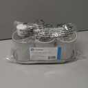 iDesign Fluted 4-Piece Bathroom Accessories Set for Vanity Countertop - White/Clear