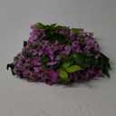 Lvydec Wisteria Artificial Flowers Garland, 4 Pcs Total 28.8ft Artificial Wisteria Vine Silk Hanging Flower for Home Garden Outdoor Ceremony Wedding Arch Floral Decor (Purplish Red)