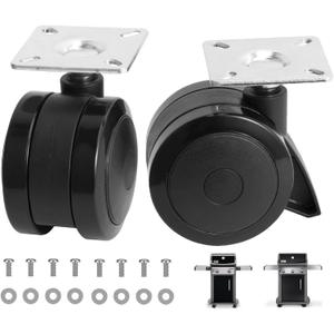69827 Spirit Caster Wheels for Weber Spirit Grill Replacement Fixed Caster Wheels for Weber Spirit 200 & 300 SER E215 E210 S210 E220 S220 for Webber Parts E310 E320 S310 S320 Grill Wheels, 2PCS