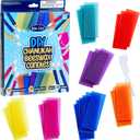 Hanukkah Design Your Own Candles Kit - Beeswax Hanukkah D-I-Y Candles Kit Create 24 Handmade Menorah Candles Colorful Sheets & Wicks | Fun Judaica Arts & Crafts Dcor Jewish Holiday Party Favors