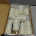 Raycare Flameless Candle with Remote Timer  9 Flickering Acrylic Battery Operated LED Pillar Candles with Embedded Star String for Christmas, Home Decor, and as a Gift (Ivory)