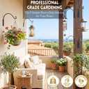 Lifyzoon Heavy Duty Plant Hanger Bracket (16"/Black), 80lbs Weight Capacity - Outdoor Hand-Forged Hanging Plant Bracket Durable and Stable Bird Feeder Hanger