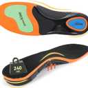 Work Boot Insoles for Standing All Day - Plantar Fasciitis High Arch Support & Shock Absorption Inserts for Foot Pain Relief,Orthotic Shoe Inserts,Heel Pain(Men's 5-6 / Women's 6-7)