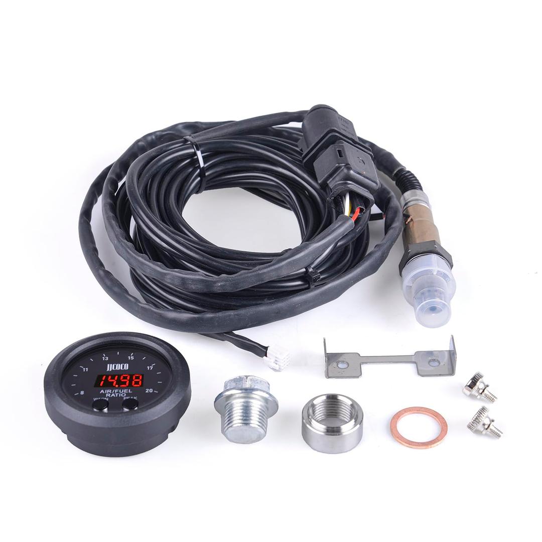 Universal Digital Wideband Air/Fuel Ratio AFR Gauge - 2-1/16"(52mm) - Wideband UEGO AFR O2 Oxygen Sensor Controller Gauge (Basic Version)