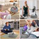 KDD Tablet Pillow Stand for Lap, Multi-Angle iPad Stand with Storage Tray - 360 Rotating Clip Gooseneck Tablet Soft Pad Dock for Bed and Desk Compatible with iPad Pro 12.9, Air Mini, Phone, E-Reader