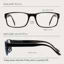 Gaoye 1.5 2-Pack of Reading Glasses - Blue-Light Filter, UV Protection - Readers with Rectangle Frames