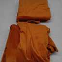 StangH Pumpkin Orange Velvet Curtains - Holiday Decoration for Parties, Room Darkening Thermal Insulated Velour Drapes for Bedroom/Theater/Office, W52 x L84, 2 Panels