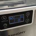 EUHOMY Ice Cube Maker Machine Countertop, 2 Ways to Add Water, 45Lbs/Day 24 Pcs Ready in 13 Mins, Self-Cleaning Portable Compact, with Ice Scoop & Basket, Perfect for Home/Kitchen/Office/Bar