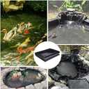 ToLanbbt Pond Liner 7 x 10 Ft, 20 Mil HDPE UV Resistant Preformed Pond Liner Easy Cutting, Underlayment for Fountain, Waterfall, Koi Pondsand Water Garden (Black)
